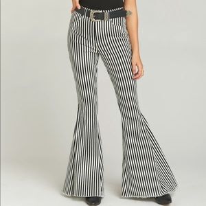 Berkeley Zip Up Black & White Bells